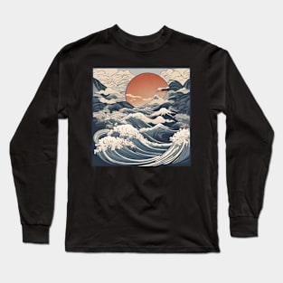 strong wave current of japan artsyle Long Sleeve T-Shirt